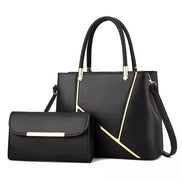 Gracelisse Damen Shopper Set mit geometrischem Muster und Pochette