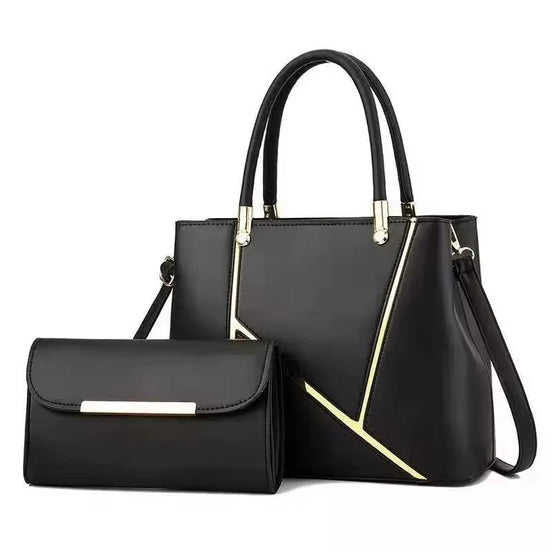Gracelisse Damen Shopper Set mit geometrischem Muster und Pochette
