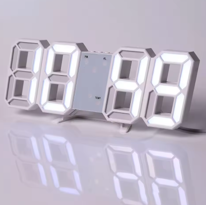 Luminora 3D LED Wanduhr – Dimmbar, modern, mit Fernbedienung